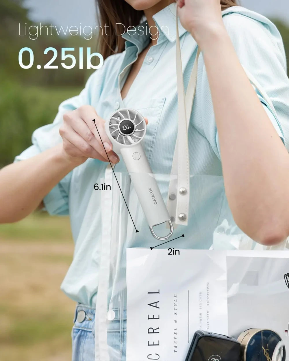 Rechargeable Handheld Personal Fan